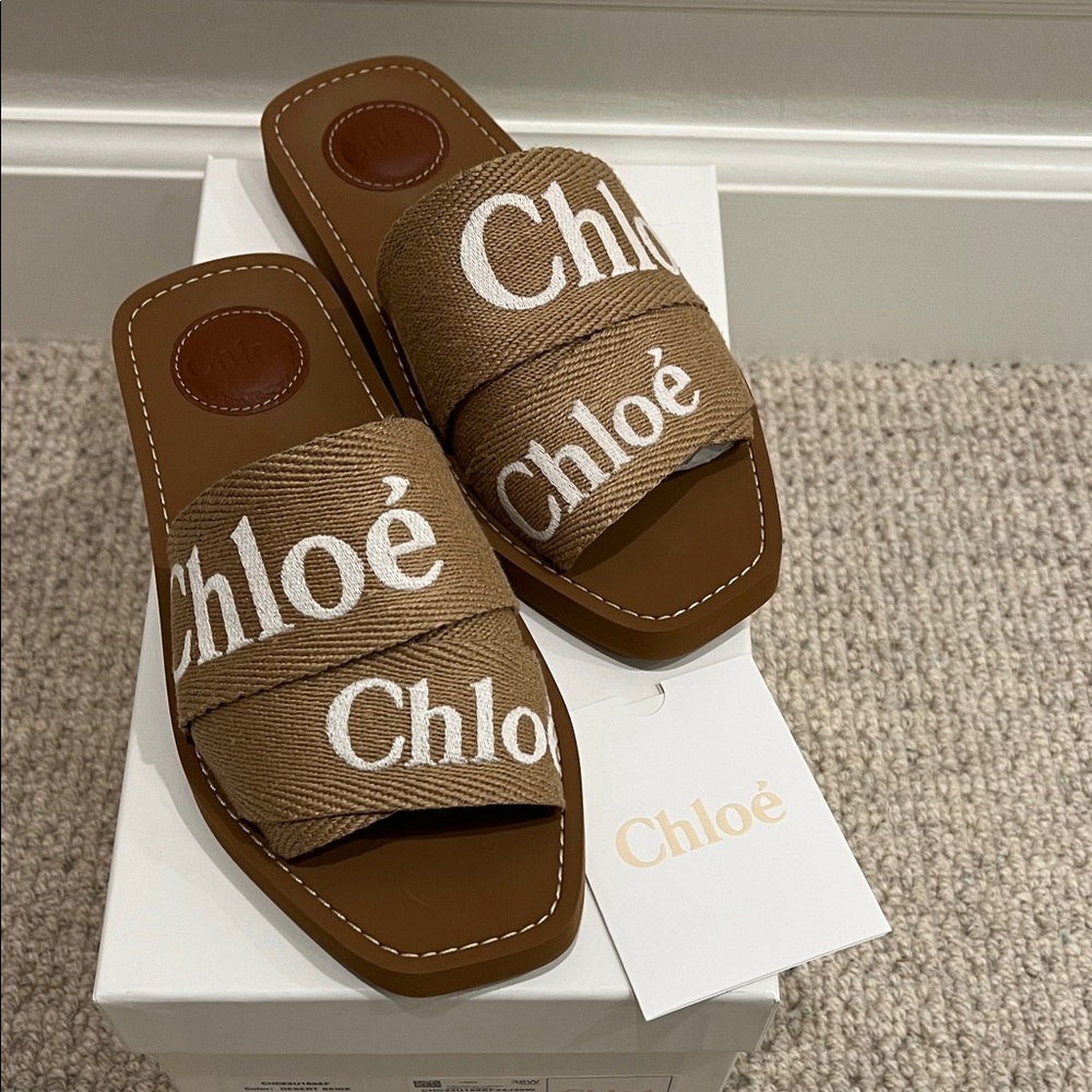Chloé Slides NEW - Desert Beige Size 36 EU, 6 USA